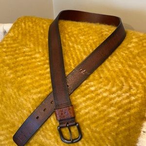 Joe jeans brown leather belt